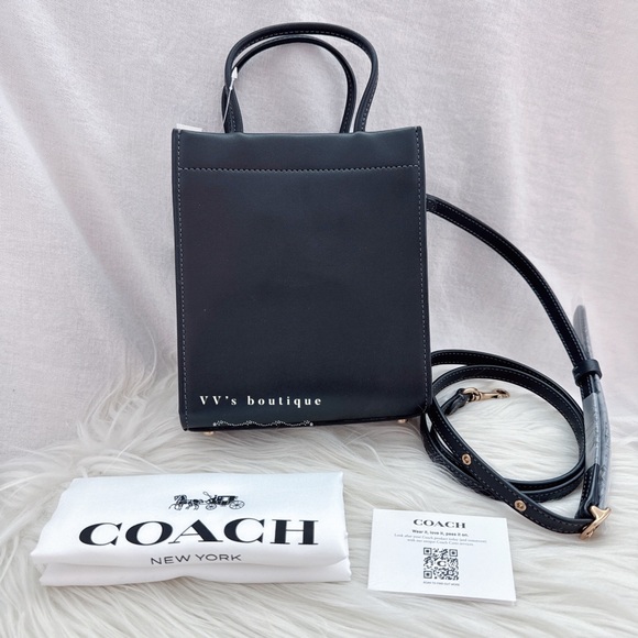 NWT Coach Mini Cashin Tote Glovetanned Calf Leather Crossbody C4828 - Picture 5 of 12